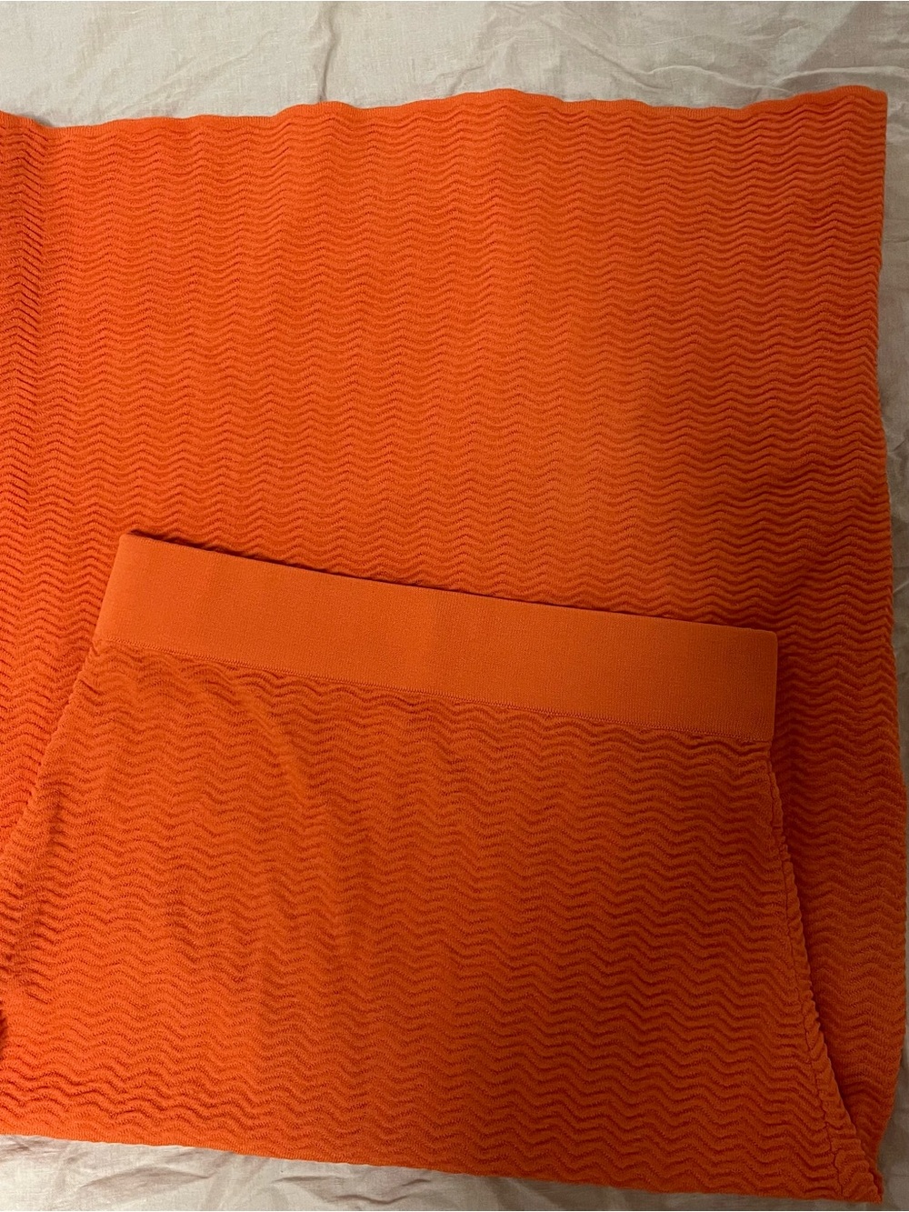 SOLID & STRIPED Orange Knit Maxi Skirt - Picture 3 of 9